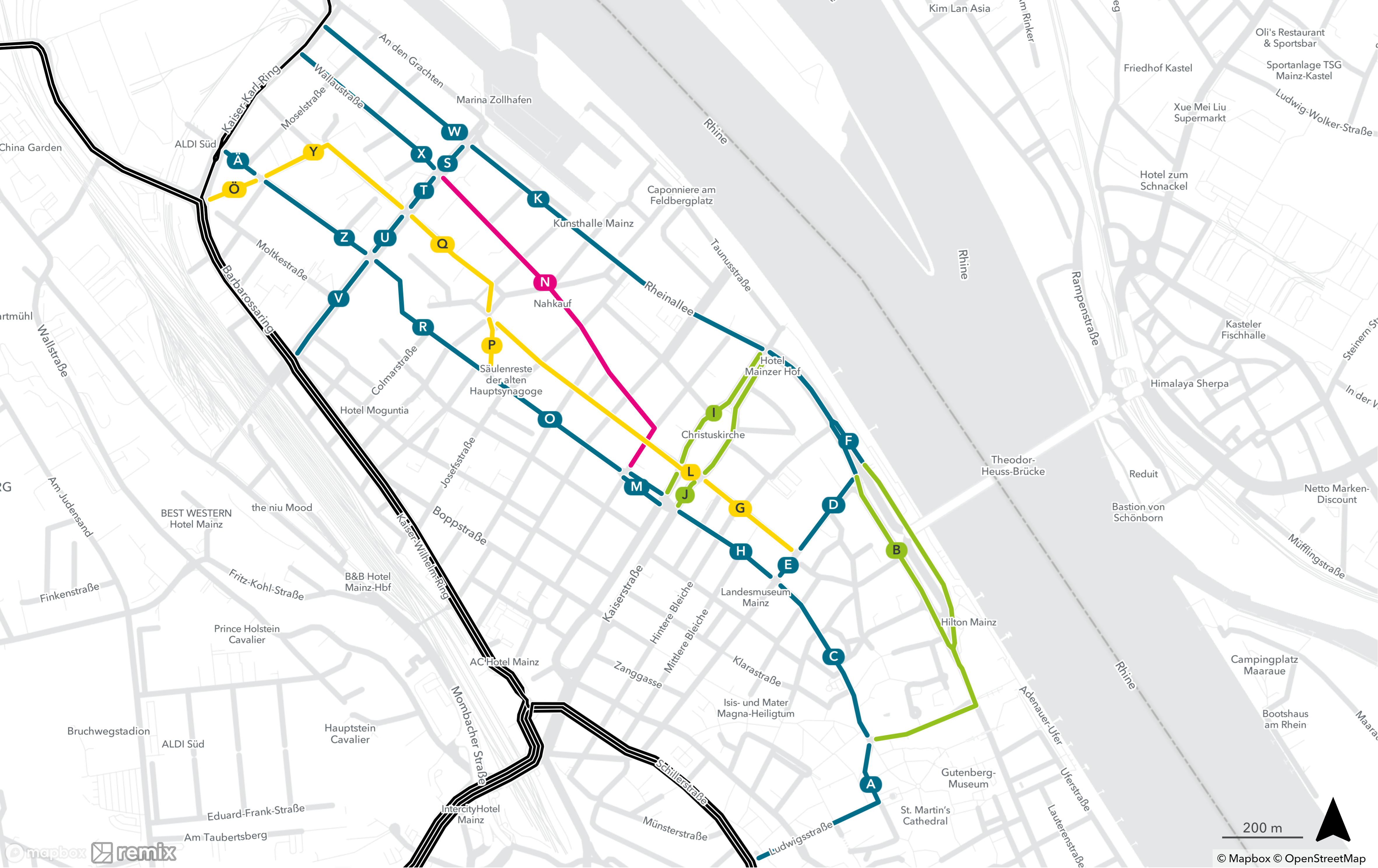 Innenstadt: Neue Streckenabschnitte